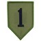EagleEmblems PM0700 Patch-Army,001ST INF.DIV. (Subdued) (3.5'')